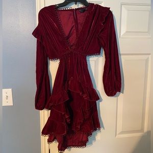 Red Velvet Dress